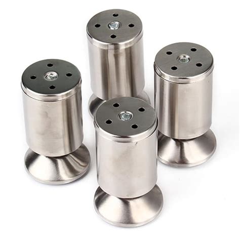 stainless steel feet for kitchen cabinets|adjustable feet for metal table.